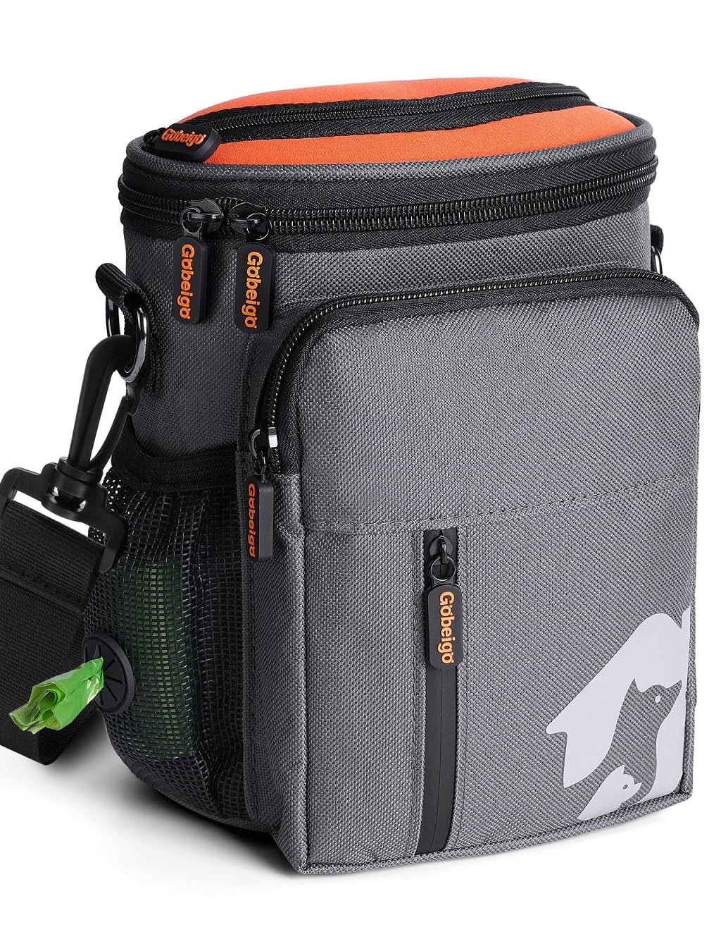 Gobeigo: sac friandises chien avec ouverture facile et récompenses visibles.