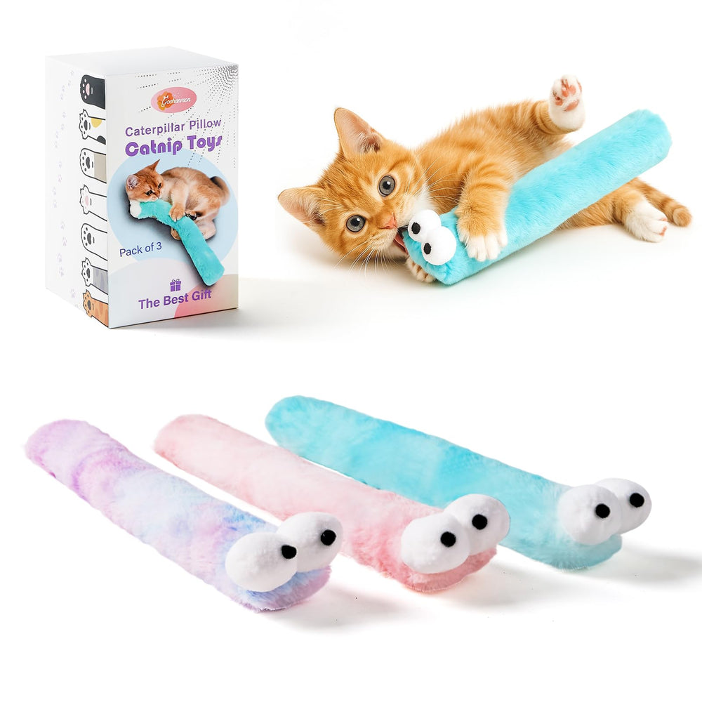 Gochanmon chenille peluche douce pour stimuler le jeu du chat