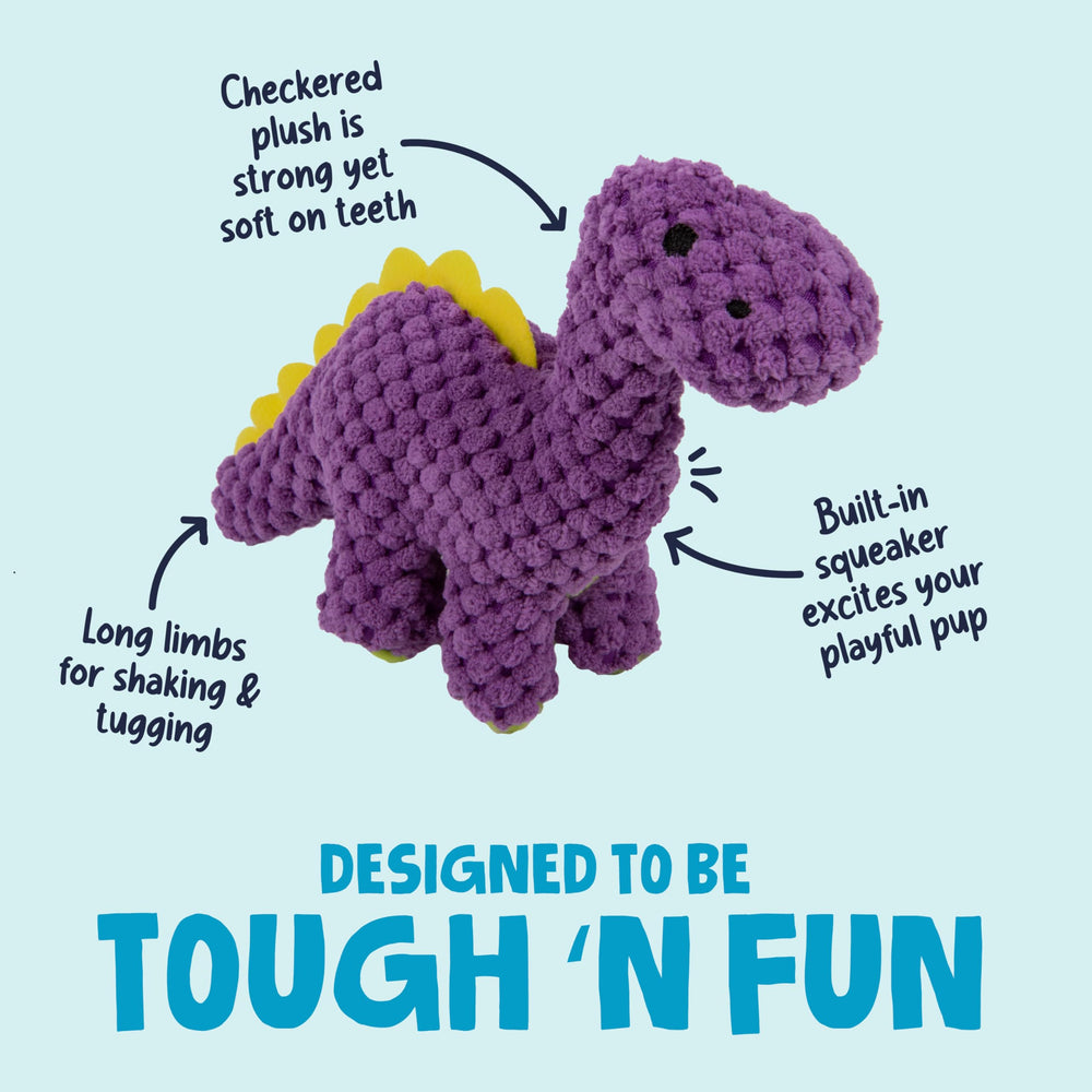 GoDog Checkers Dinos Bruto Mini Violet sifflet intégré pour attirer l’attention
