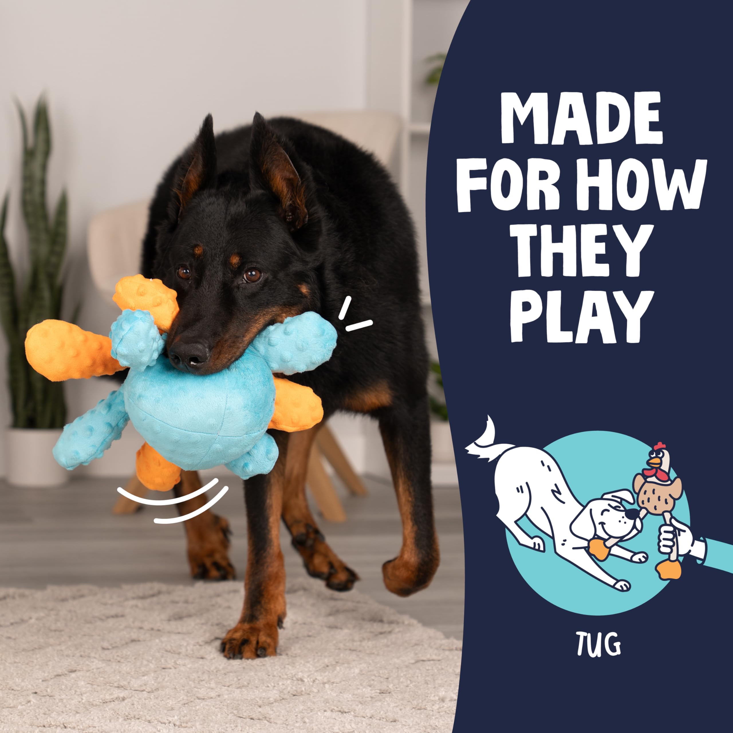 goDog Crazy Tugs Jeu Tir Chien : favorise le jeu actif et le lien avec le propriétaire