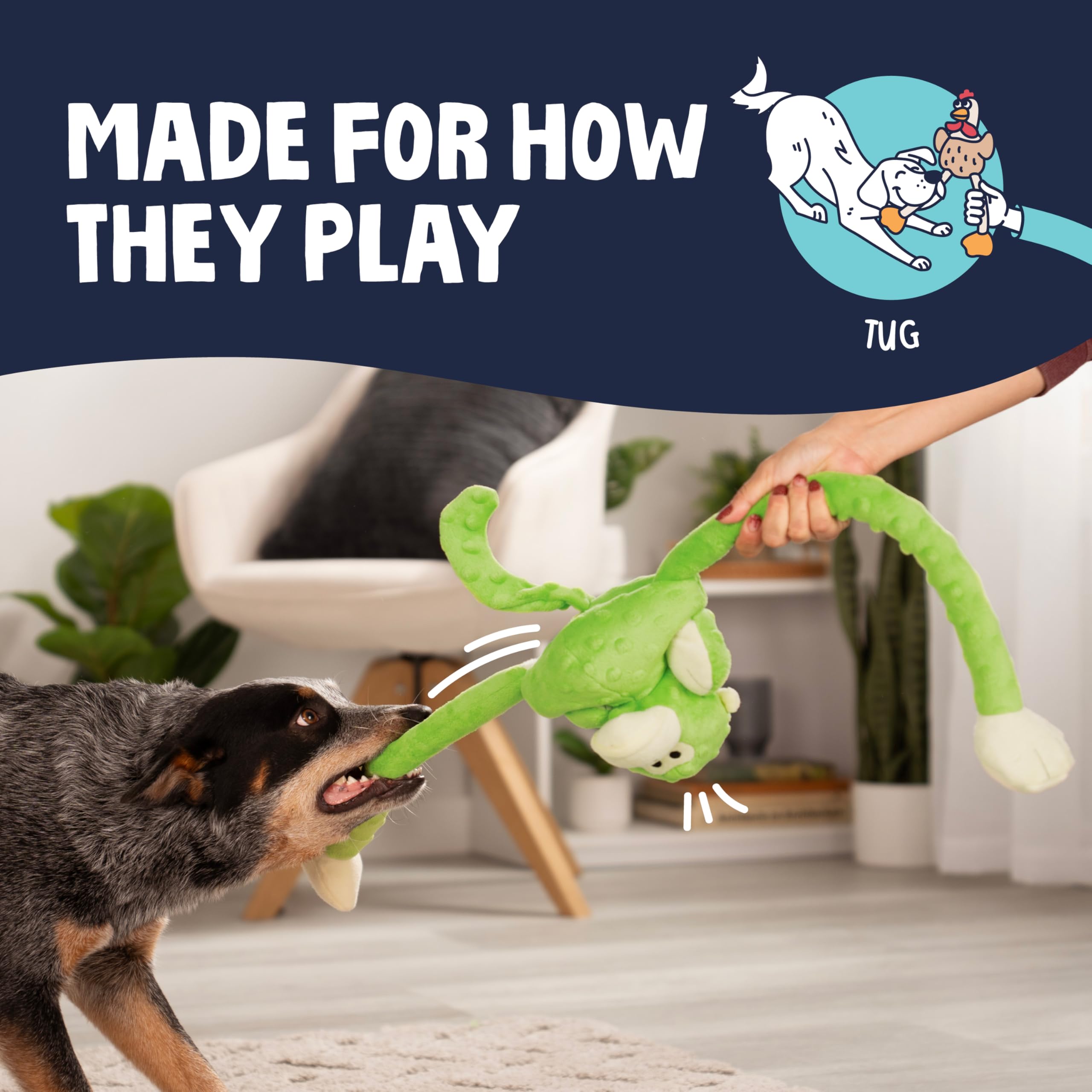 goDog coutures-renforcees assure durabilité et long jeu