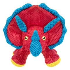 goDog Dino Frills : corps rouge et peluche douce pour des câlins durables.