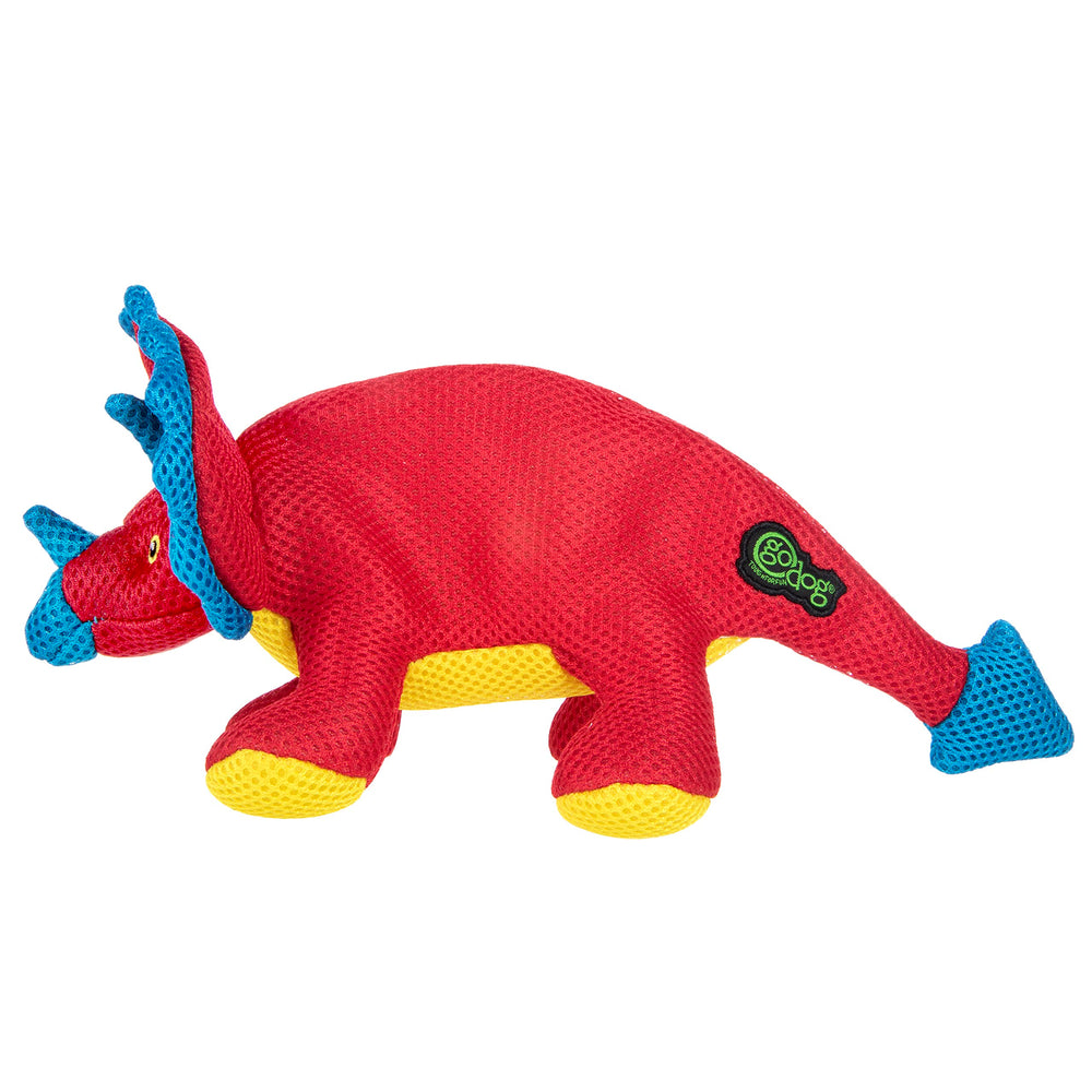 goDog Dino Frills : texture peluche agréable au toucher et réconfortante.