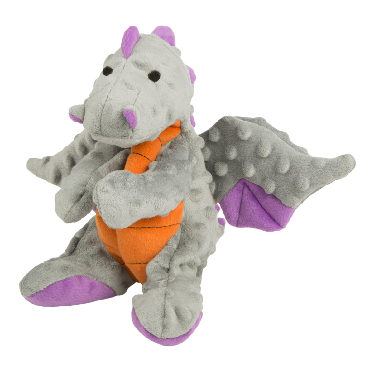 Dragon goDog en peluche bulle gris, parfait pour jeux actifs.