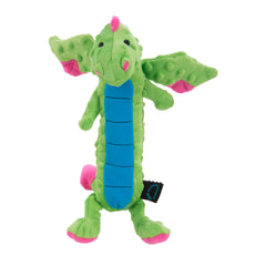 goDog dragon bulle peluche vert, visage détaillé pour jeux interactifs
