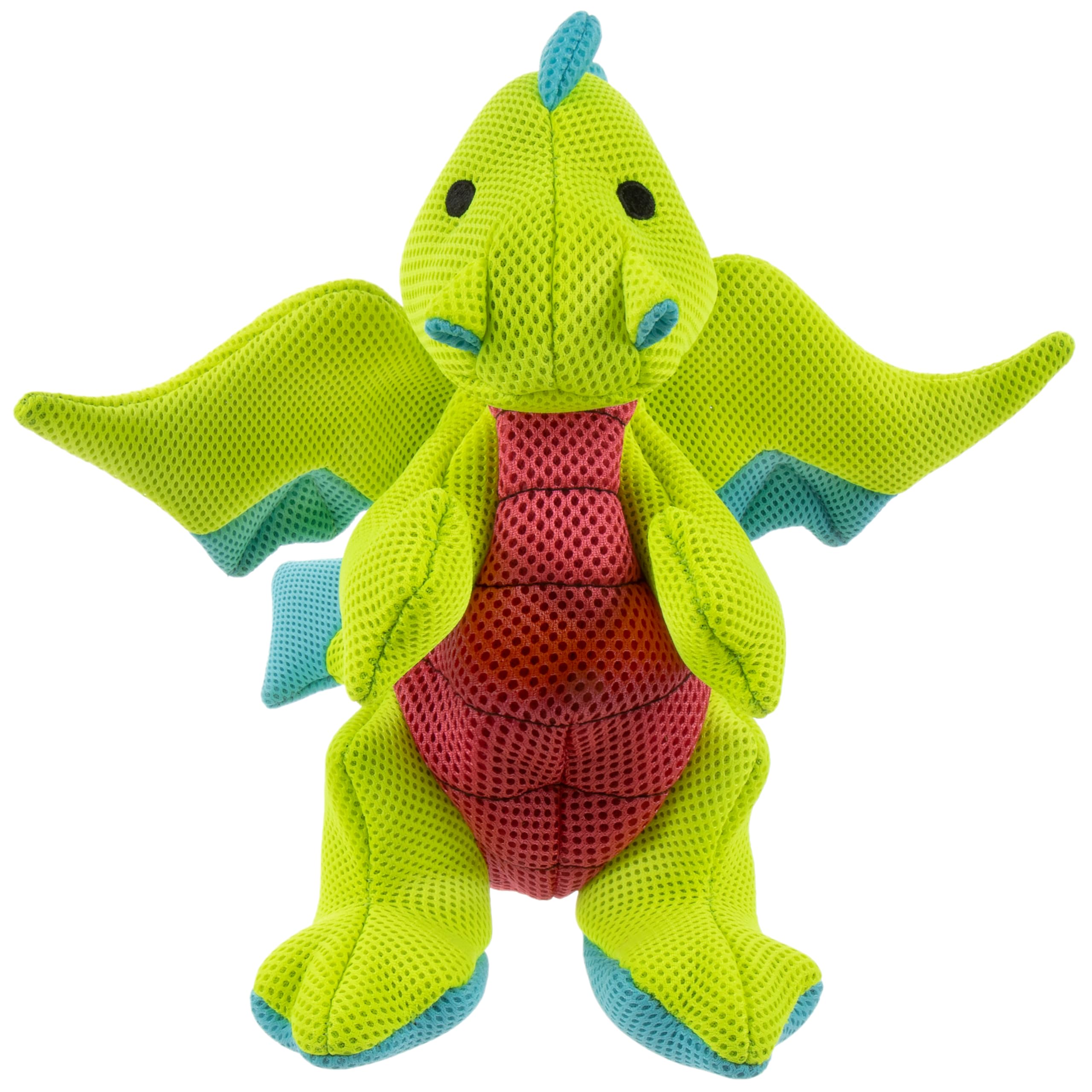 Design coloré du dragon goDog attire regards et caresses.
