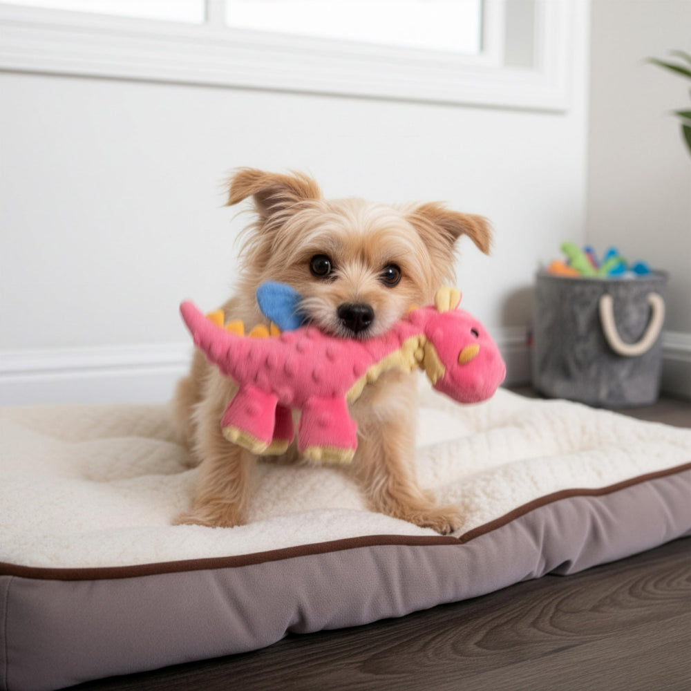 goDog Dragon design corail lumineux, capte l’attention du chien.