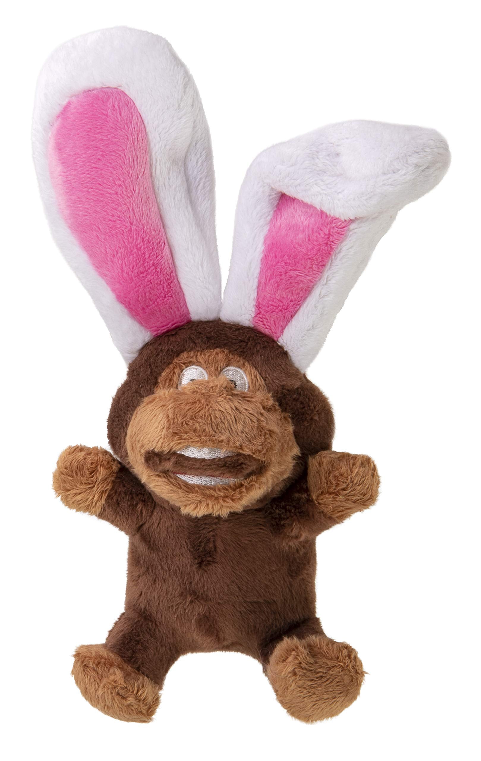 GoDog Flips Singe-Lapin silencieux, peluche douce idéal pour des jeux calmes.