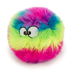 GoDog Furballz balle siffante arc-en-ciel grand: jouet interactif stimulant le chien lors des séances de jeu.