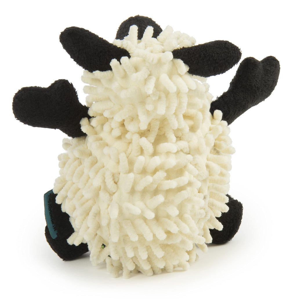 GoDog Fuzzy Wuzzy Lamb, coutures renforcées pour une utilisation durable.