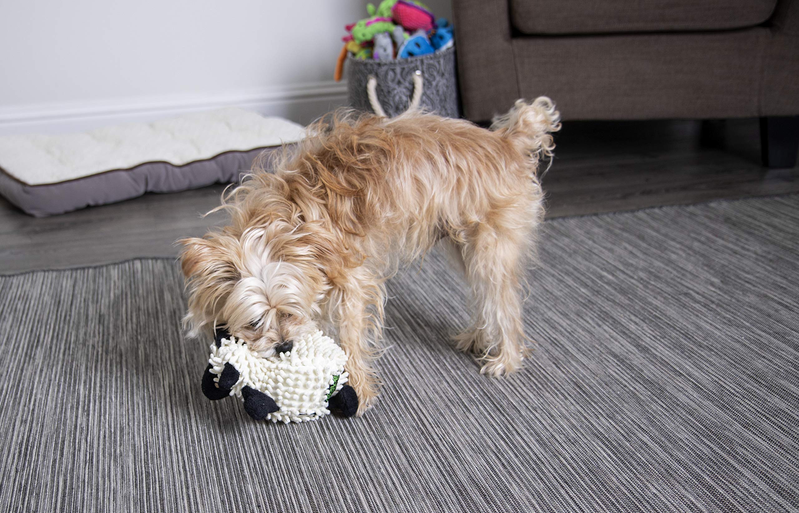 GoDog Fuzzy Wuzzy Lamb, peluche mouton douce, parfait pour les moments de repos.