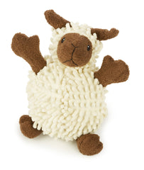 Texture grumeleuse de la peluche goDog Fuzzy Wuzzy, parfaite pour mâcher et câliner.