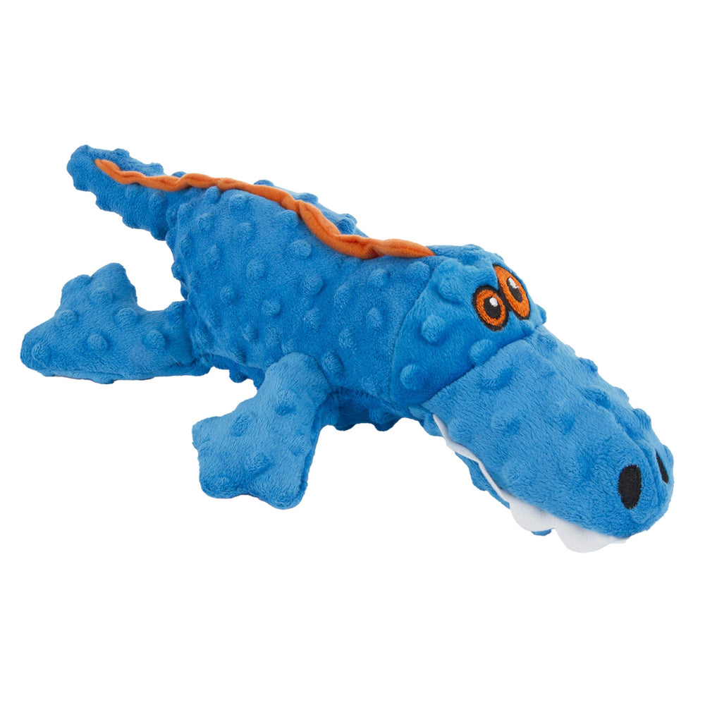 GoDog Gators peluche avec sifflet, jouet interactif durable pour chien actif.