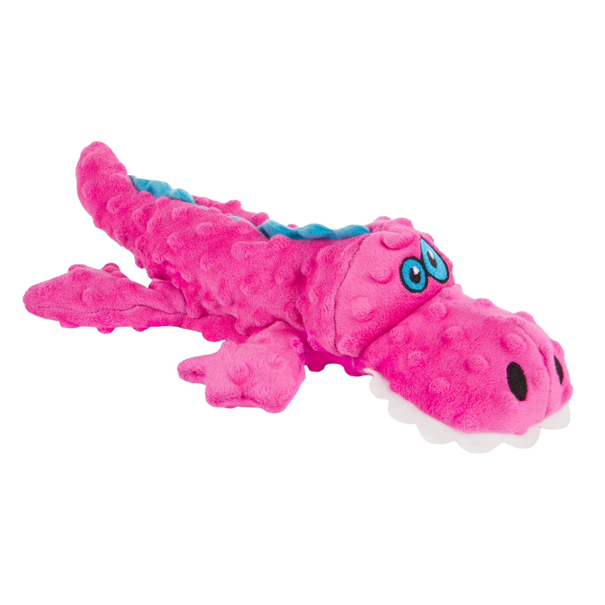 goDog Gators peluche rose avec couineur intégré pour jeux actifs.
