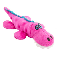 goDog Just For Me Gators peluche rose mini, douceur câline et jeu durable.