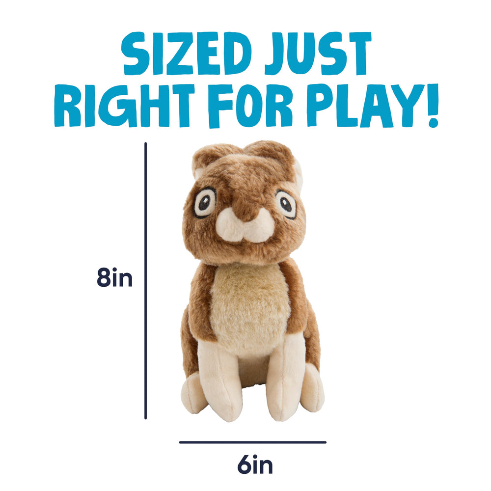 goDog Wildlife lapin-peluche-coutures-renforcees, resistance accrue lors des sessions de jeu.
