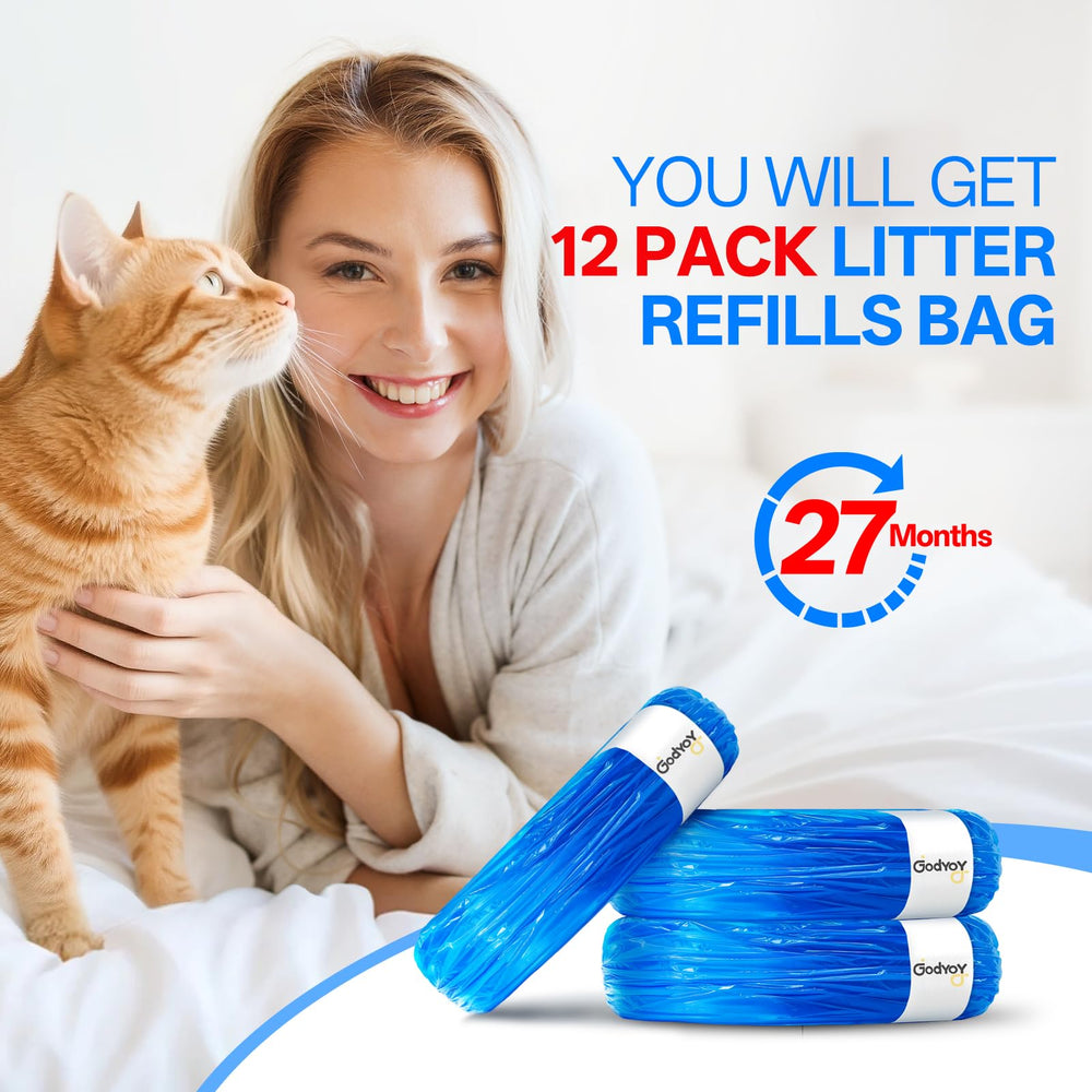 12 sacs refill Godyoy, durée estimée 27 mois.
