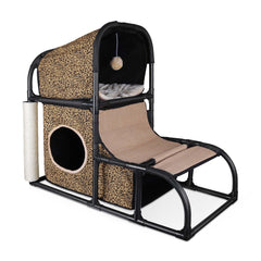 Goetland Condo Chat Perchoir Spacieux: espace reposant en hauteur pour votre chat