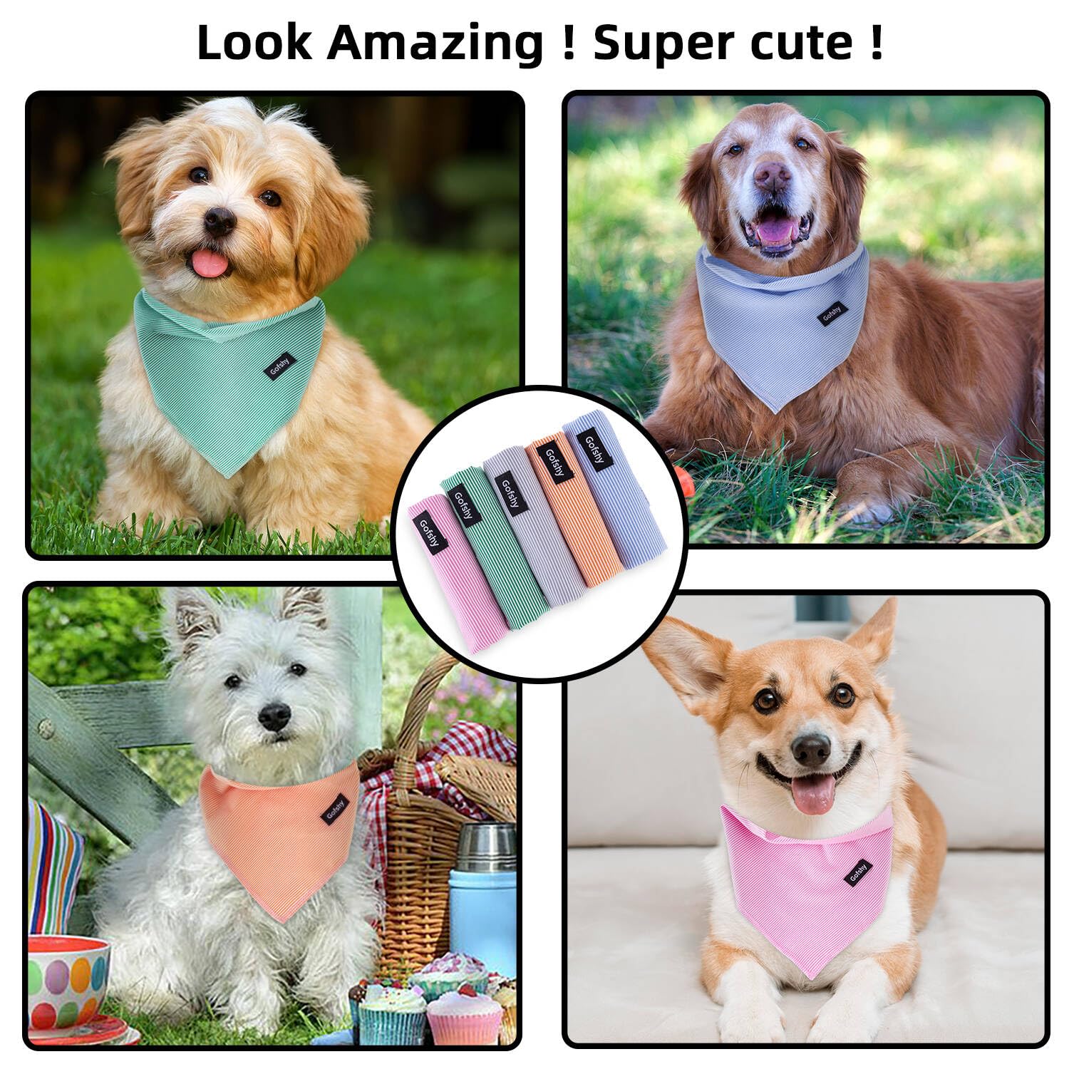 Bandana Gofshy lavable en machine, entretien pratique.