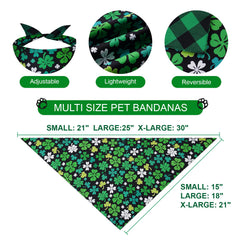 Bandanas Gofshy ajustables 21x15, confort léger pour petit cou
