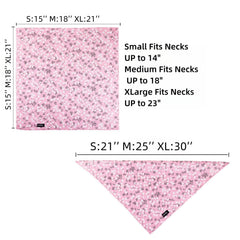 Gofshy bandanas motif rose et fleurs blanches, style charmant pour sorties quotidiennes.