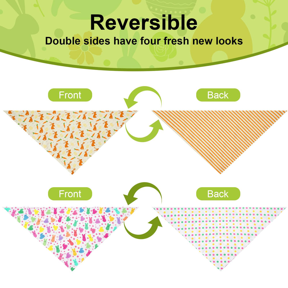 Bandanas Gofshy paques ajustable taille, convient aux grands chiens et aux chats.