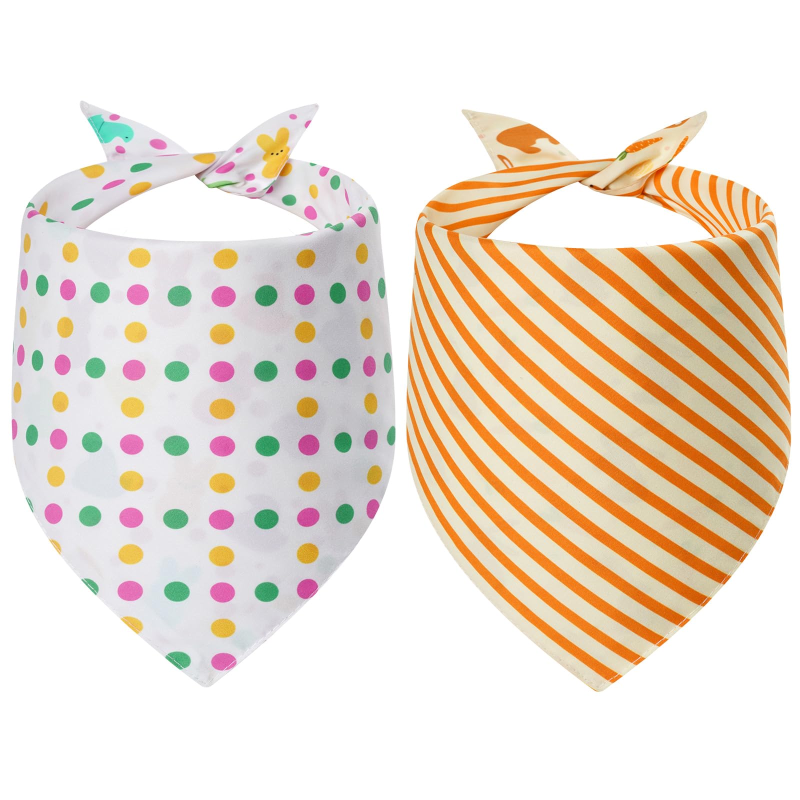 Bandanas Gofshy paques chien recto-verso, deux styles en un seul accessoire.