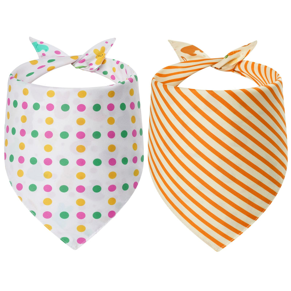 Bandanas Gofshy paques chien recto-verso, deux styles en un seul accessoire.