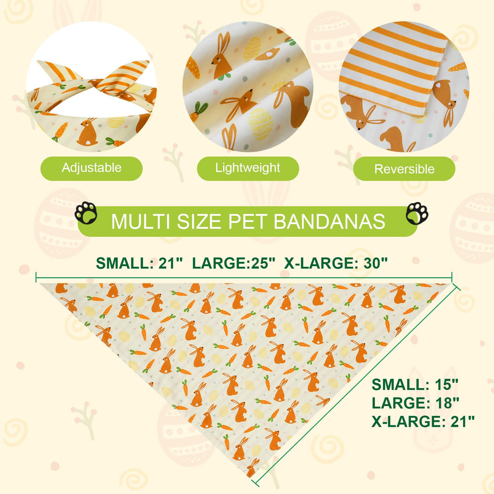 Bandanas Gofshy paques lapin design couleur, allure mignonne et distinctive.