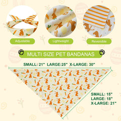 Bandanas Gofshy paques lapin design couleur, allure mignonne et distinctive.