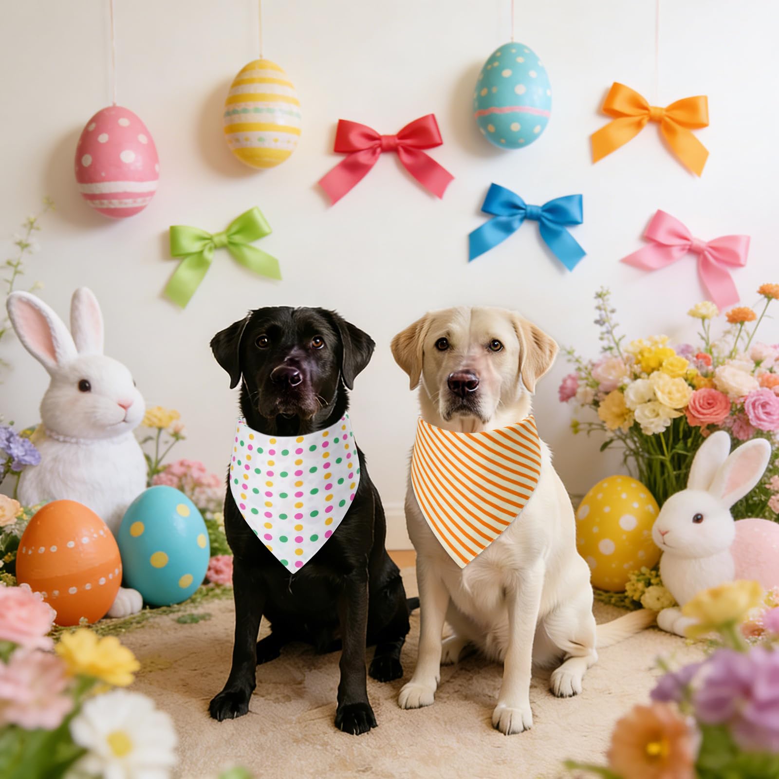 Bandanas Gofshy paques photo familiale, parfait pour immortaliser les moments festifs.