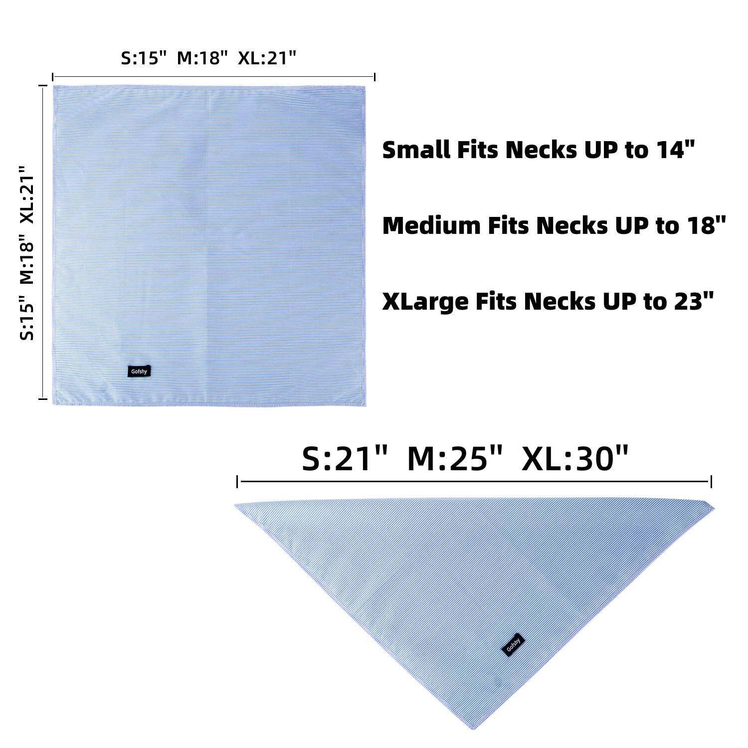 Bandanas Gofshy XL personnalisables avec nom, pour un style unique et identifiable.
