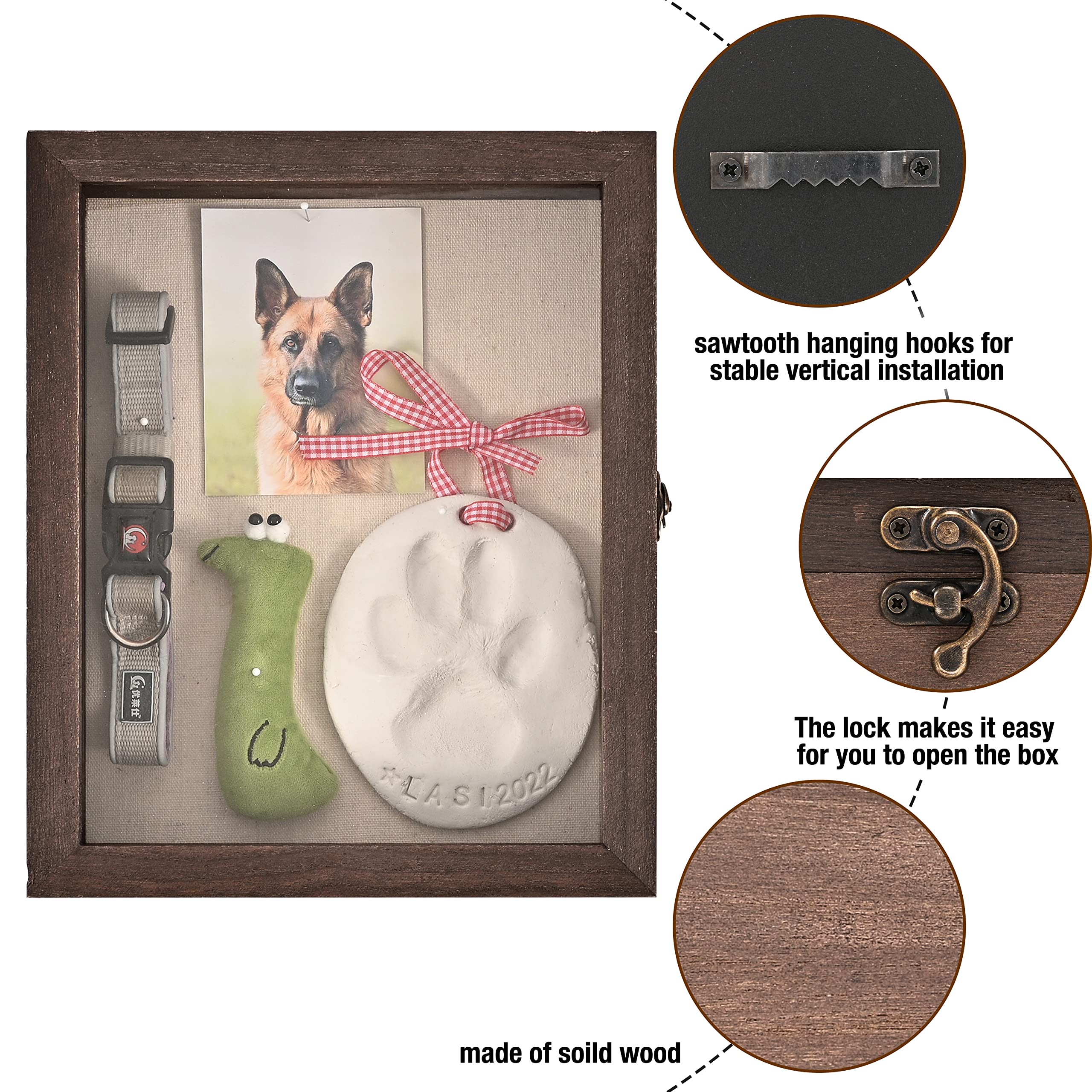 Gognlvn kit empreinte patte en argile, utile pour une empreinte durable.
