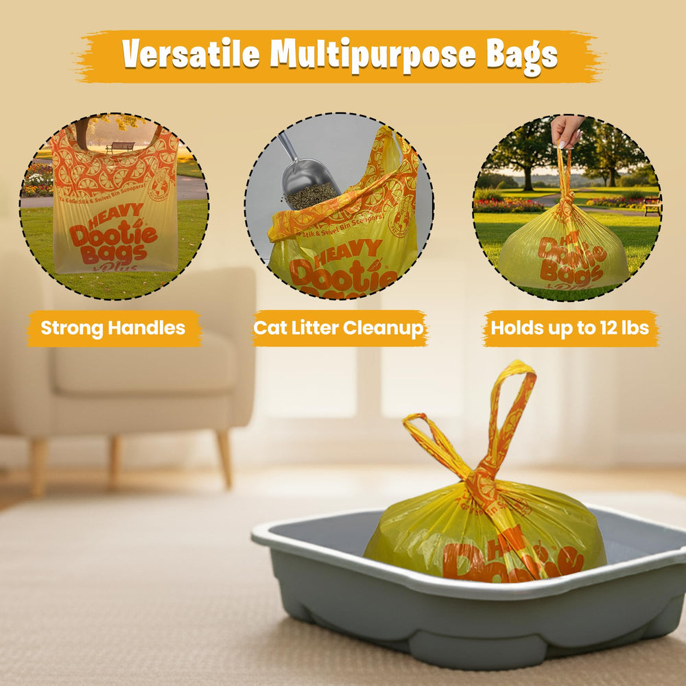 Sacs polyvalents GoGo Stik pour déchets variés et usages multiples.