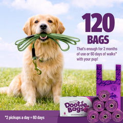 GoGo Stik Happy Dootie – sacs en amidon de maïs respectueux de l'environnement.