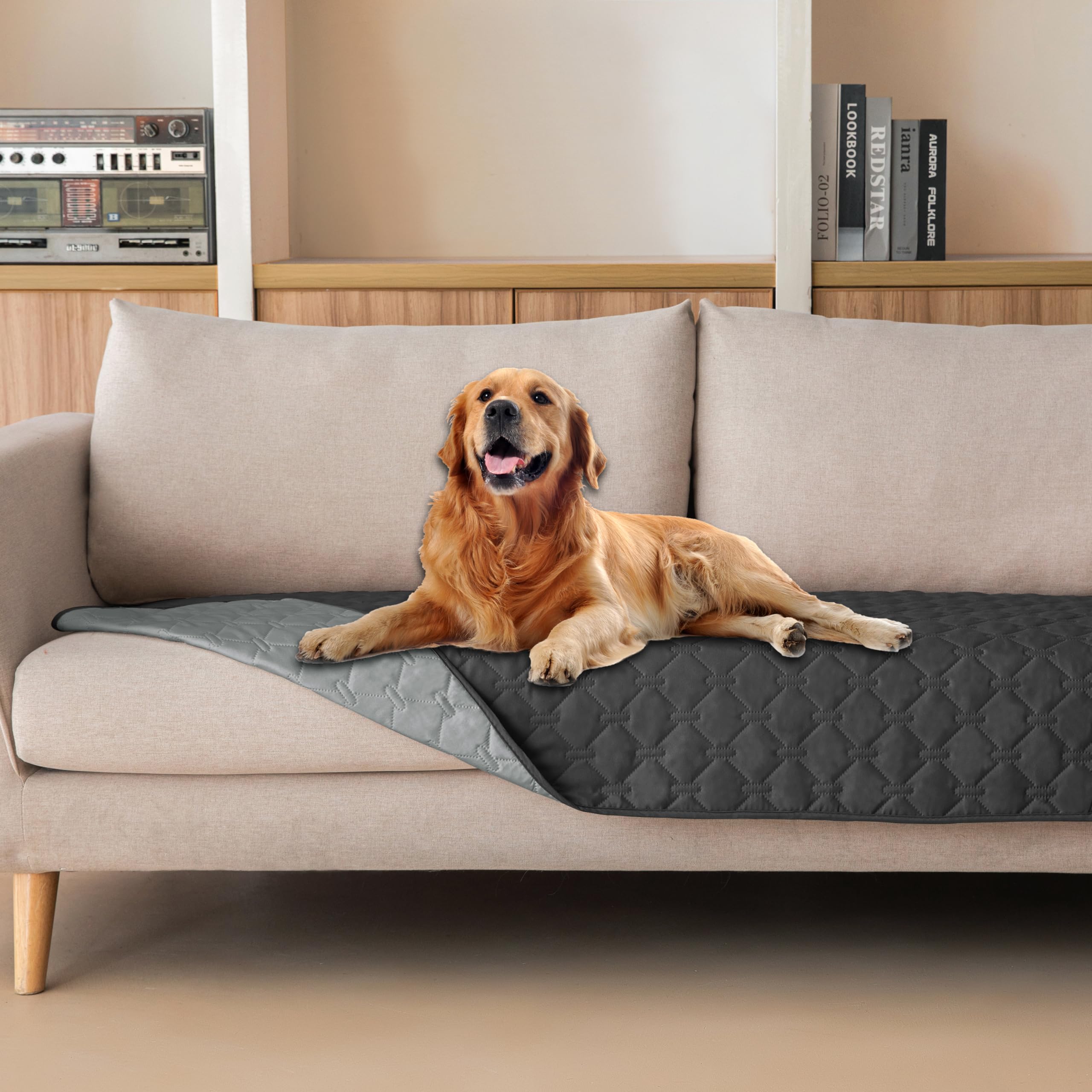 Couverture gogobunny pour chien imperméable et double-face, 30x70, protège le salon.