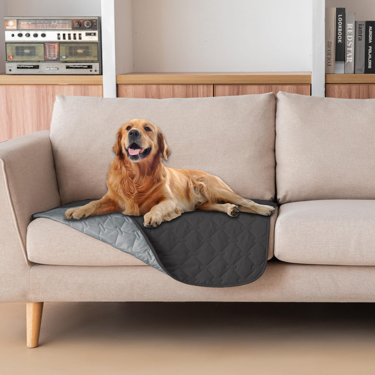 Couverture Gogobunny imperméable double-face pour chiens et chats, protection fiable.