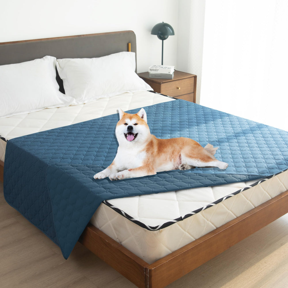 Couverture gogobunny protection meubles avec design bleu foncé