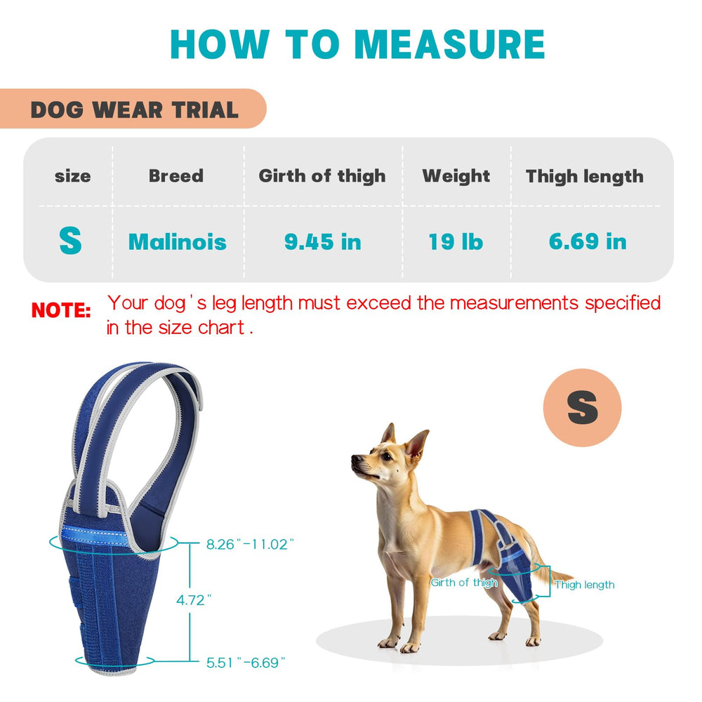 GoGoPaw attelle genou chien – tissu doux et respirant pour port prolongé.