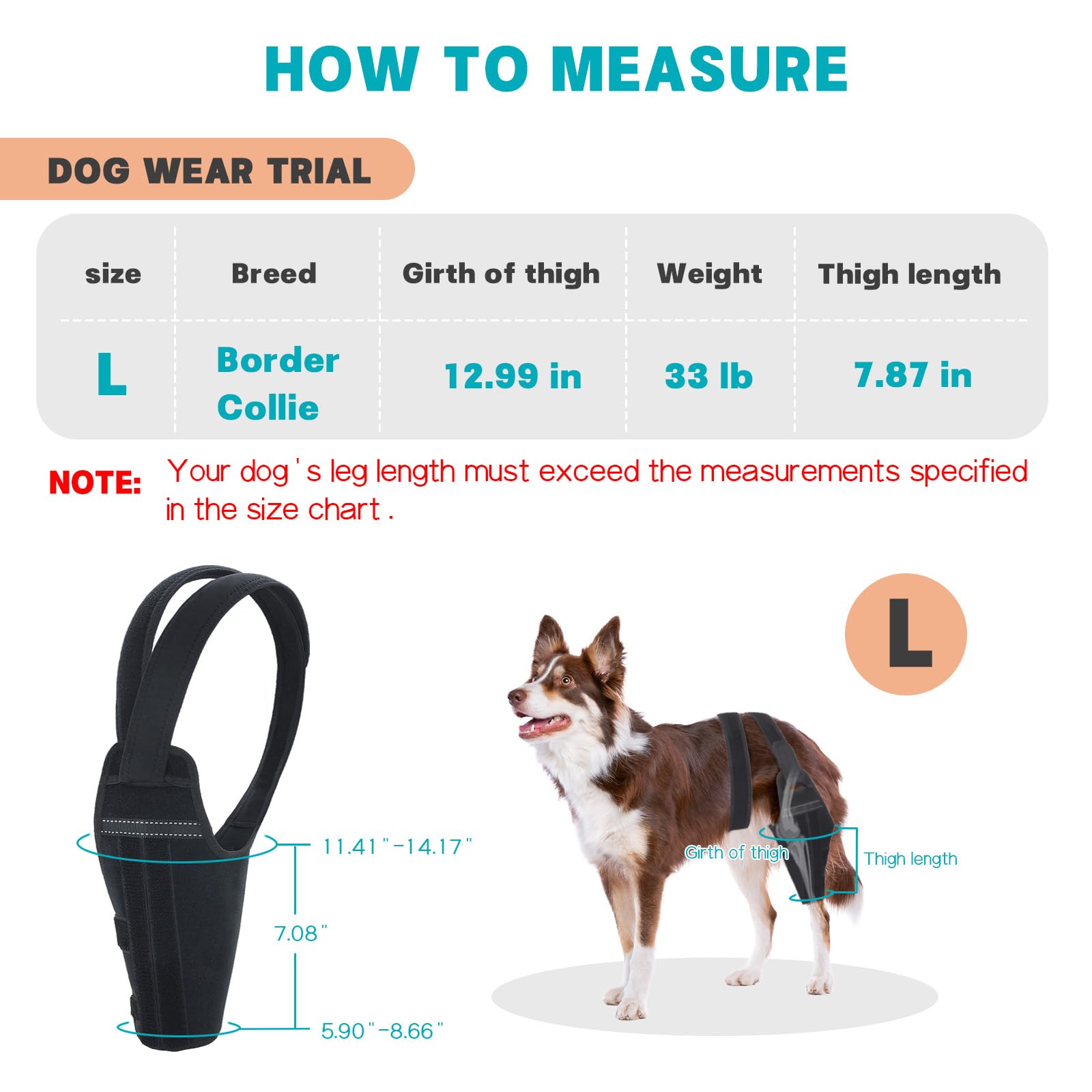 GoGoPaw orthèse genou chien, matériau doux et respirant pour le confort.