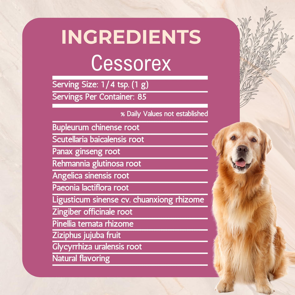 Gold Standard Herbs Cessorex – emballage clair et étiquette lisible pour suivre le dosage.
