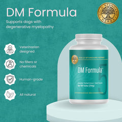 L'etiquette Gold Standard Herbs DM Formula fournit des informations sur les ingrédients naturels pour le bien-être.