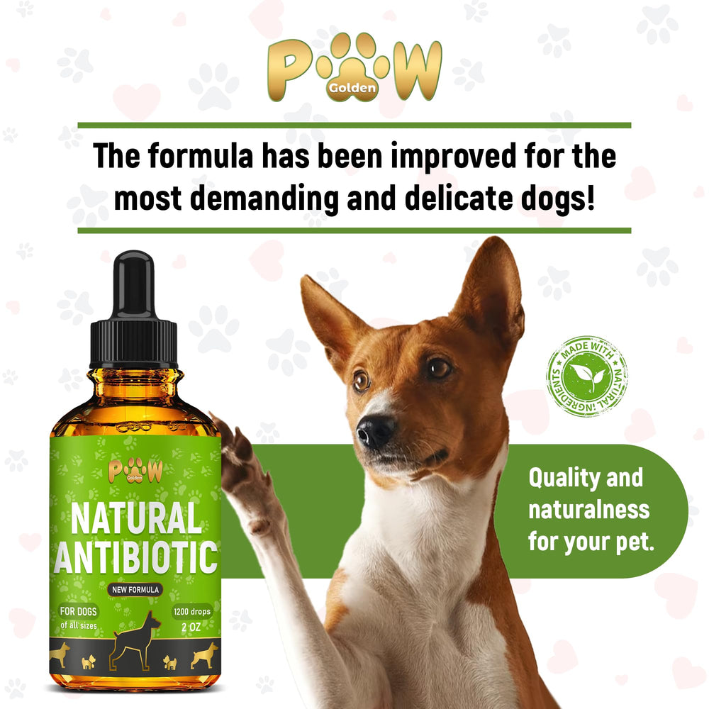 Golden Paw bouteille pratique avec goutte-à-goutte pour traitement oral