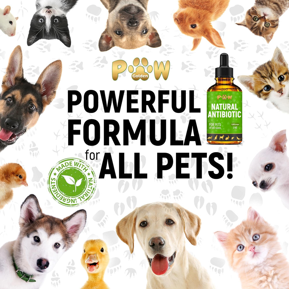 Golden Paw conditionnement 2 oz, prêt à l’emploi pour un dosage précis.