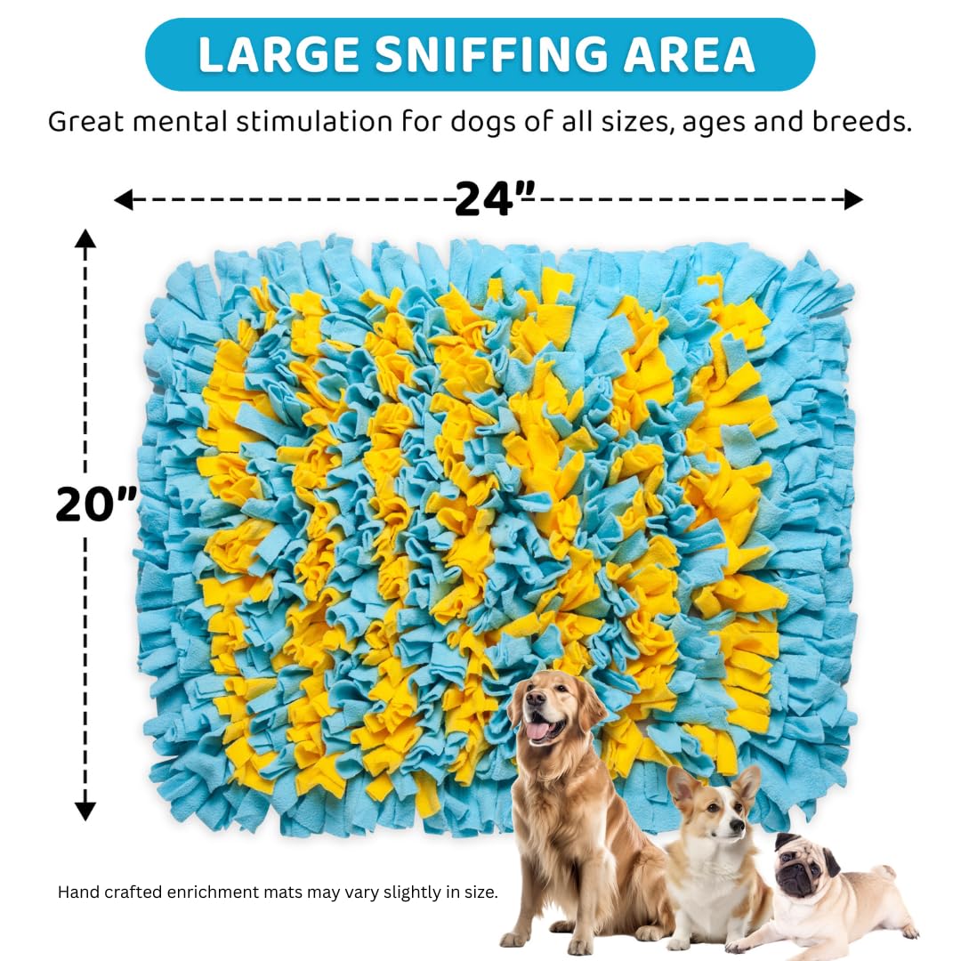 Fond antidérapant et tapis olfactif Golden Pup Enrichment – stabilité pendant l'exploration