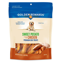Friandises Golden|Rewards pour chien : poulet et patate douce, idéale pour l'entraînement.