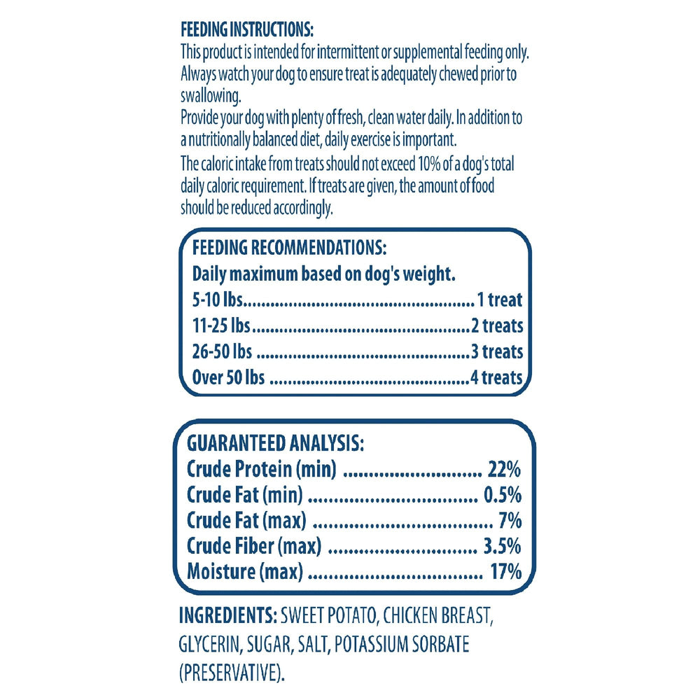 Ingrédients limités Golden|Rewards, sans additifs, texture idéale pour une collation quotidienne.