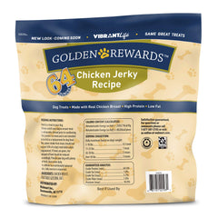 Tranches de poulet Golden Rewards jerky, récompense savoureuse pour entraînement.