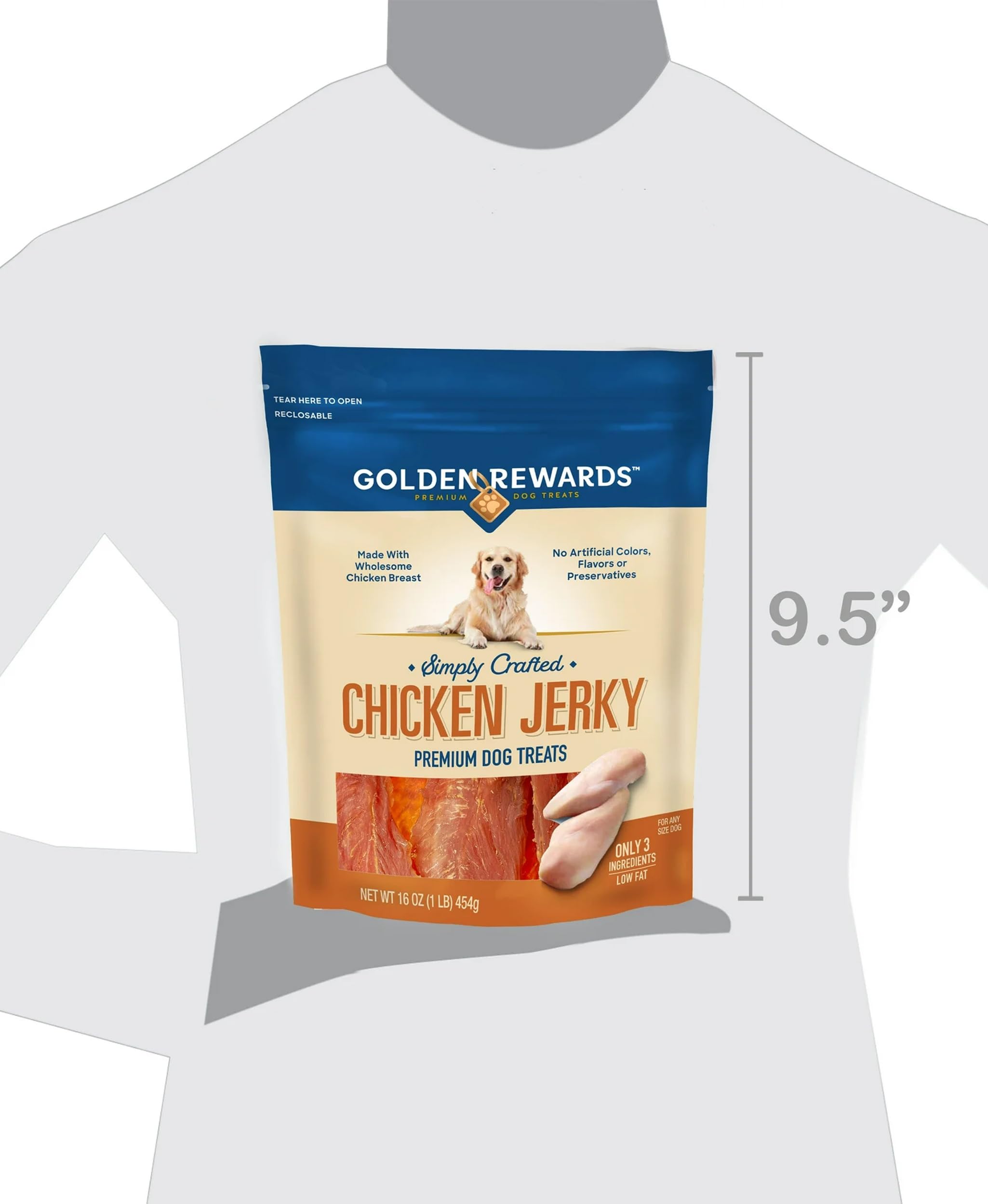 Golden|Rewards snack poulet pour tous les chiens: pratique et savoureux