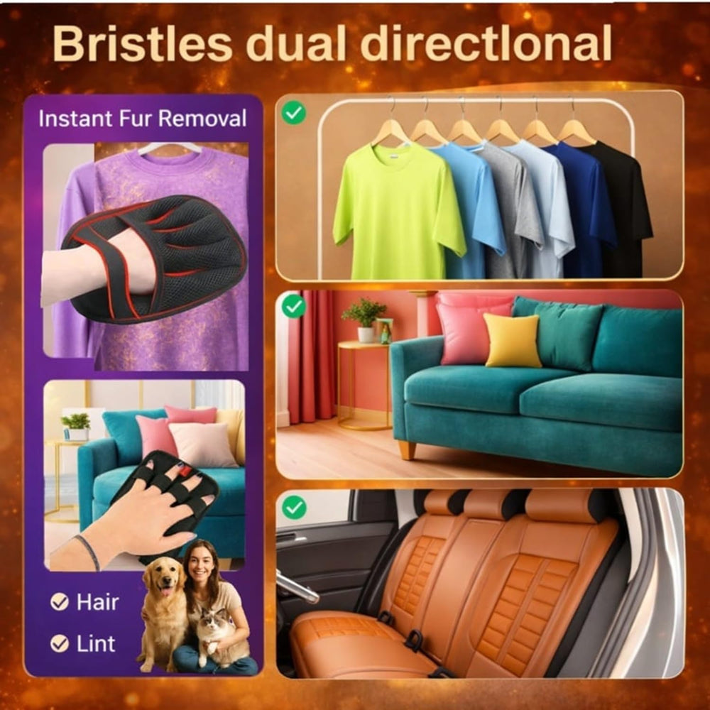 GOLIXA gants-poils-voiture-interieur: parfait pour sièges et moquette